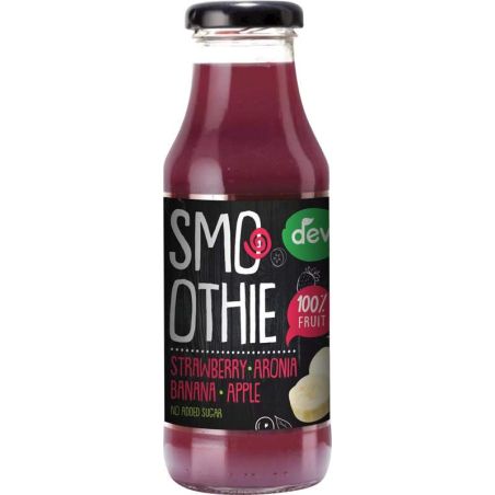 Deva Smoothie jahoda, arónie, banán, jablko 0,3l - sklo