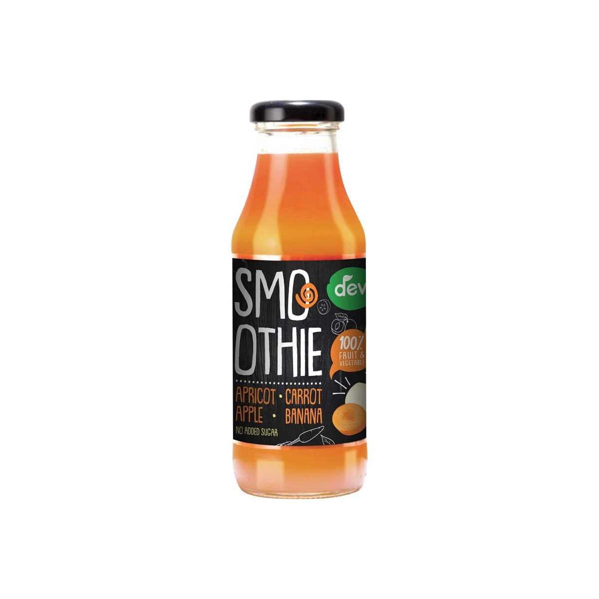 Deva Smoothie meruňka, mrkev ,jablko, banán 0,3l - sklo
