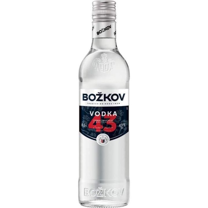 Vodka Božkov 43 % – česká prémiová vodka s vyšší silou | Stock Plzeň