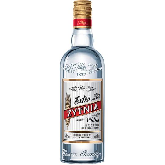 Extra Żytnia Vodka 40 % 0,5l – prémiová polská žitná vodka | Polmos Bielsko-Biała