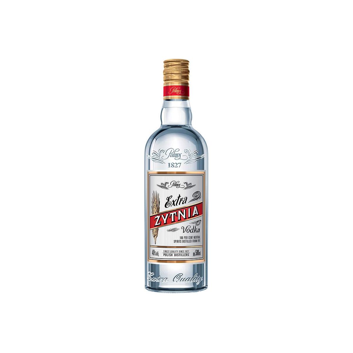 Extra Żytnia Vodka 40 % 0,5l – prémiová polská žitná vodka | Polmos Bielsko-Biała