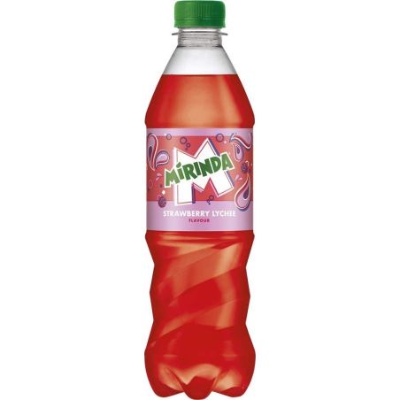 Mirinda Jahoda Liči – osvěžující ovocná limonáda s chutí jahod a liči
