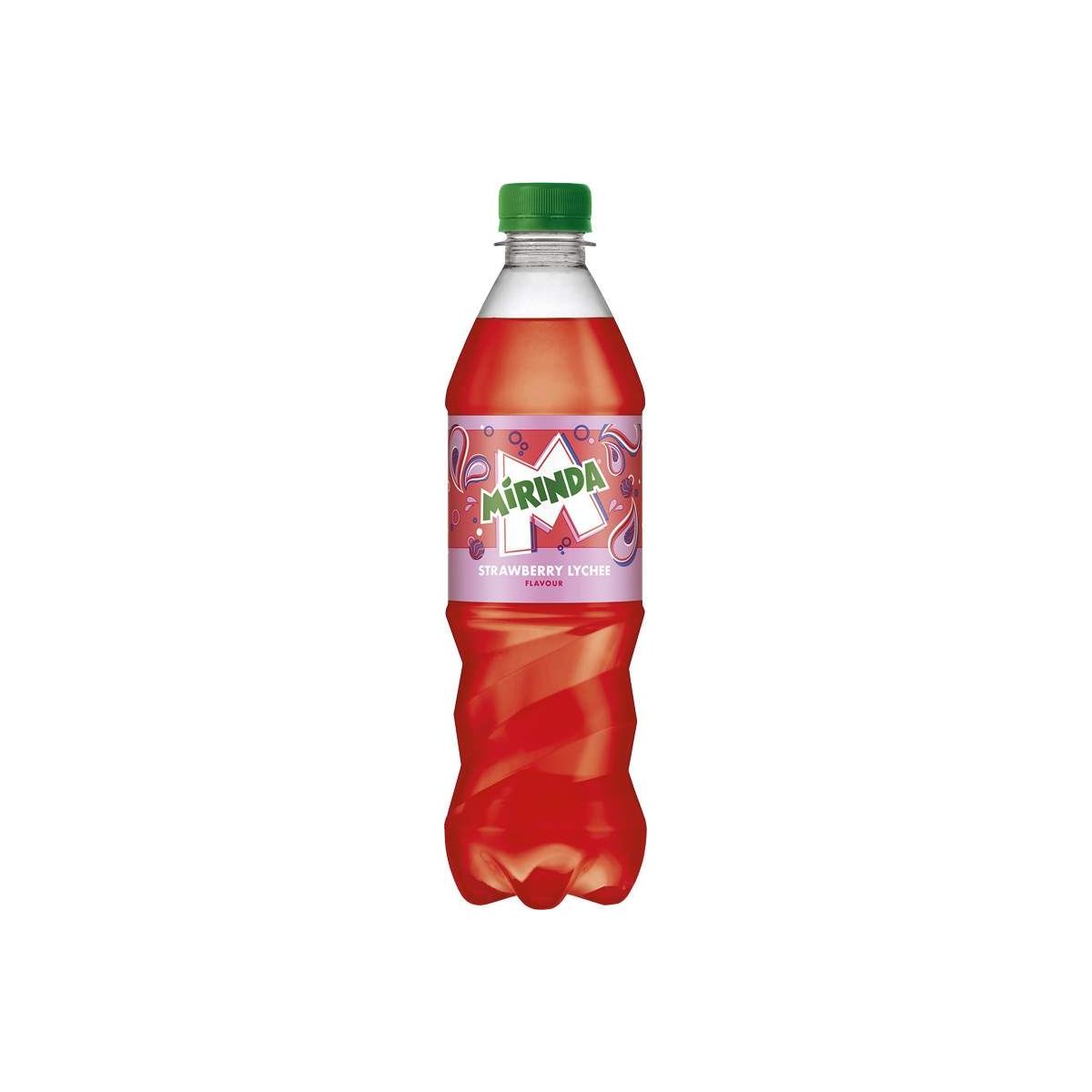 Mirinda Jahoda Liči – osvěžující ovocná limonáda s chutí jahod a liči