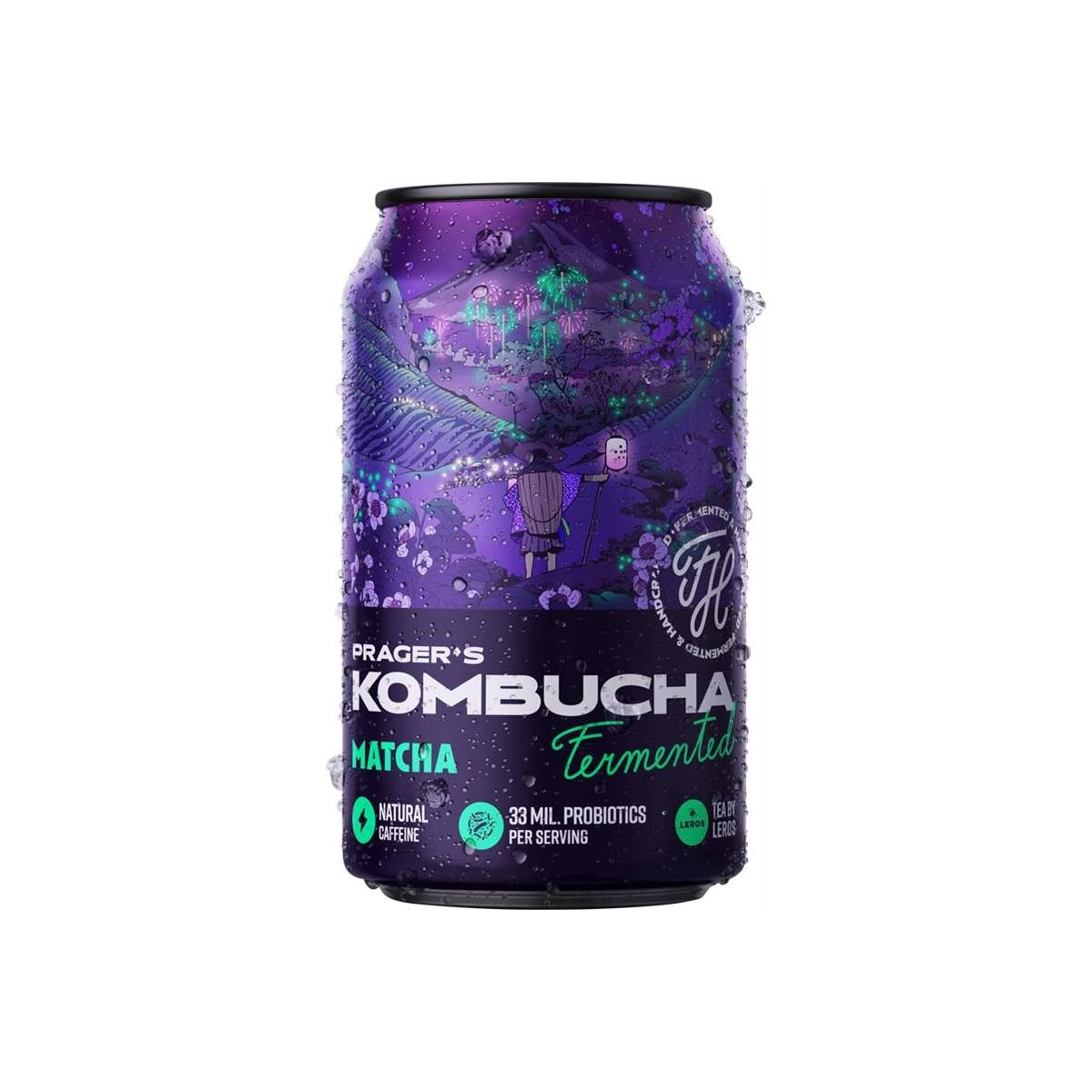 Prager's Kombucha Matcha 0,33l - plech