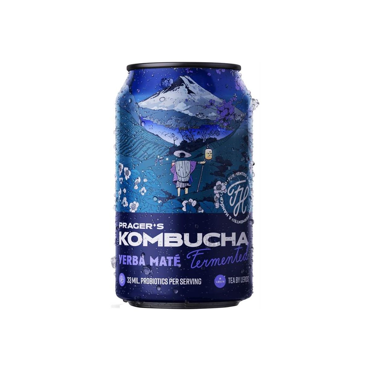 Prager's Kombucha Yerba Maté 0,33l - plech