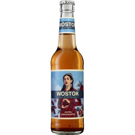 Wostok Datle & Granátové jablko – Exotická bio limonáda s datlemi a granátovým jablkem