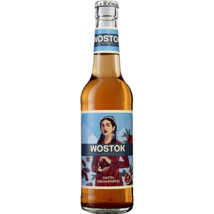 Wostok Datle & Granátové jablko – Exotická bio limonáda s datlemi a granátovým jablkem