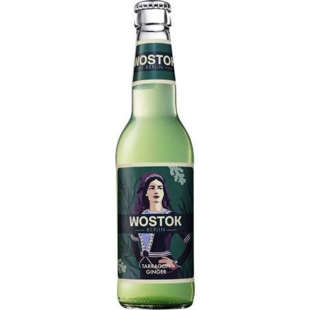 Wostok Tarragon & Ginger (Estragon & Zázvor) – Jemná bio limonáda s estragonem, zázvorem a pomerančem