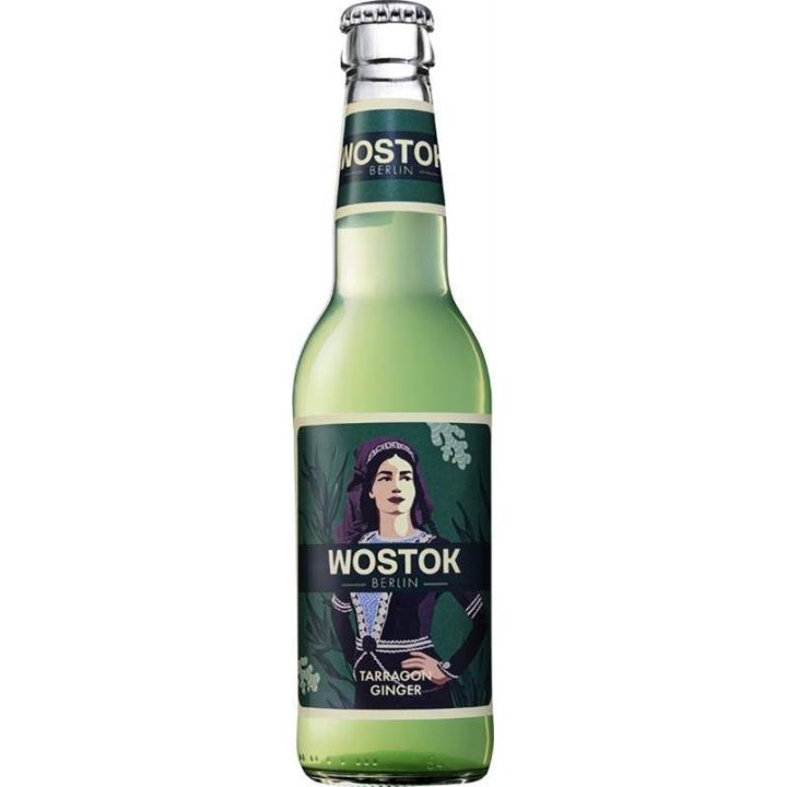 Wostok Tarragon & Ginger (Estragon & Zázvor) – Jemná bio limonáda s estragonem, zázvorem a pomerančem