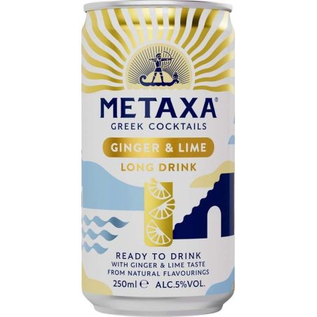 Metaxa Ginger & Lime 0,25l - plech