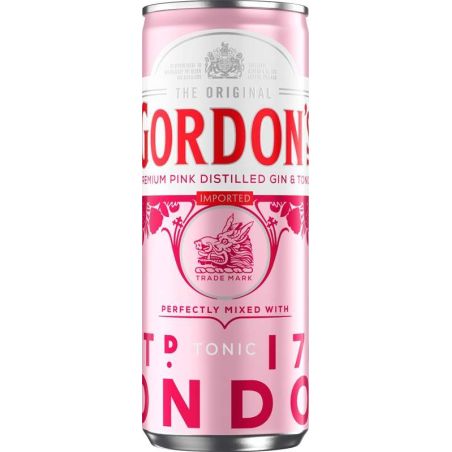 Gordon's Pink Gin & Tonic 0,25l - plech
