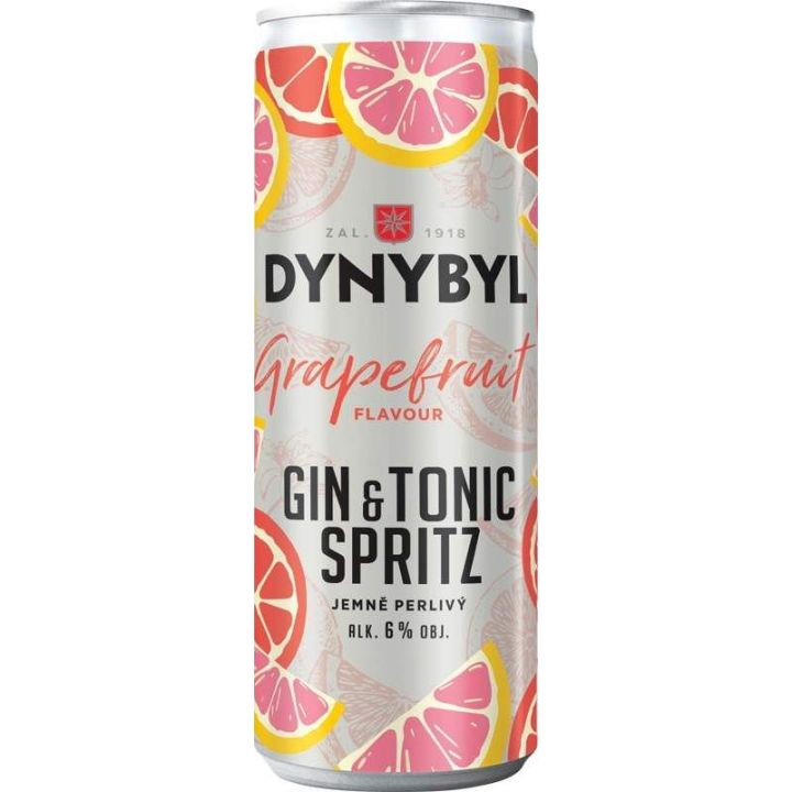 Dynybyl Gin & Tonic Spritz Grapefruit 0,25l - plech