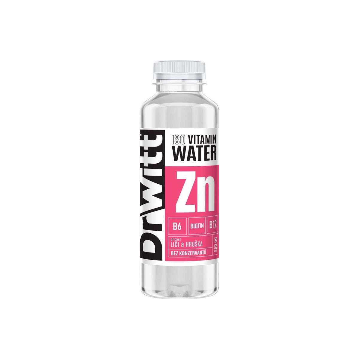 DrWitt Iso Vitamin Water – Liči & Hruška 0,55l - PET