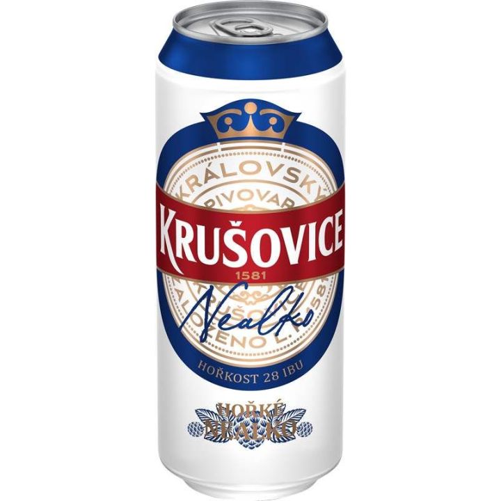 Krušovice hořké nealko 0,5l plech