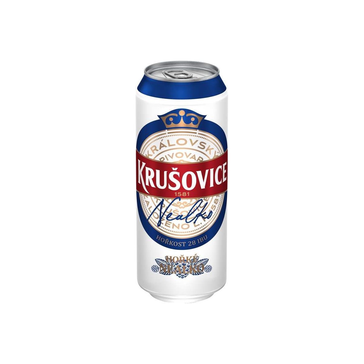 Krušovice hořké nealko 0,5l plech