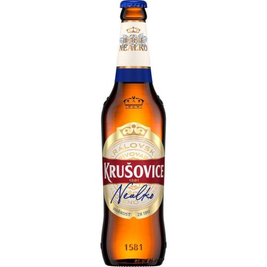 Krušovice hořké nealko 0,5l - sklo