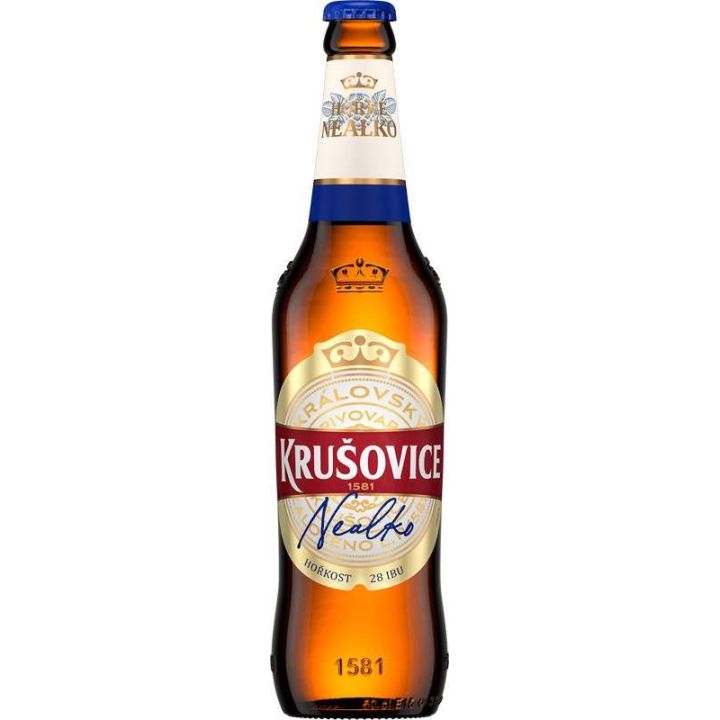 Krušovice hořké nealko 0,5l - sklo