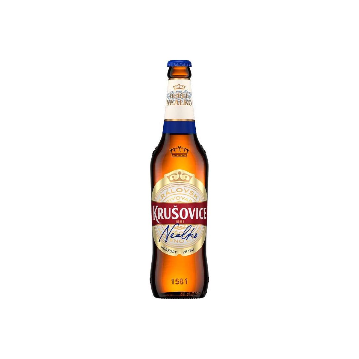 Krušovice hořké nealko 0,5l - sklo