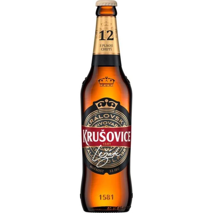 Krušovice 12 světlý ležák 0,5l - sklo