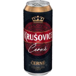 Krušovice černé 0,5l - plech