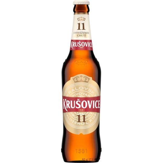 Krušovice 11 světlý ležák 0,5l - sklo