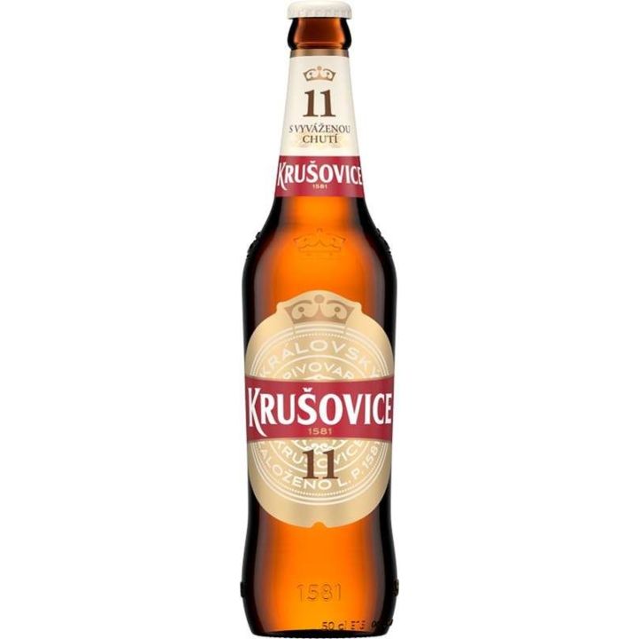Krušovice 11 světlý ležák 0,5l - sklo