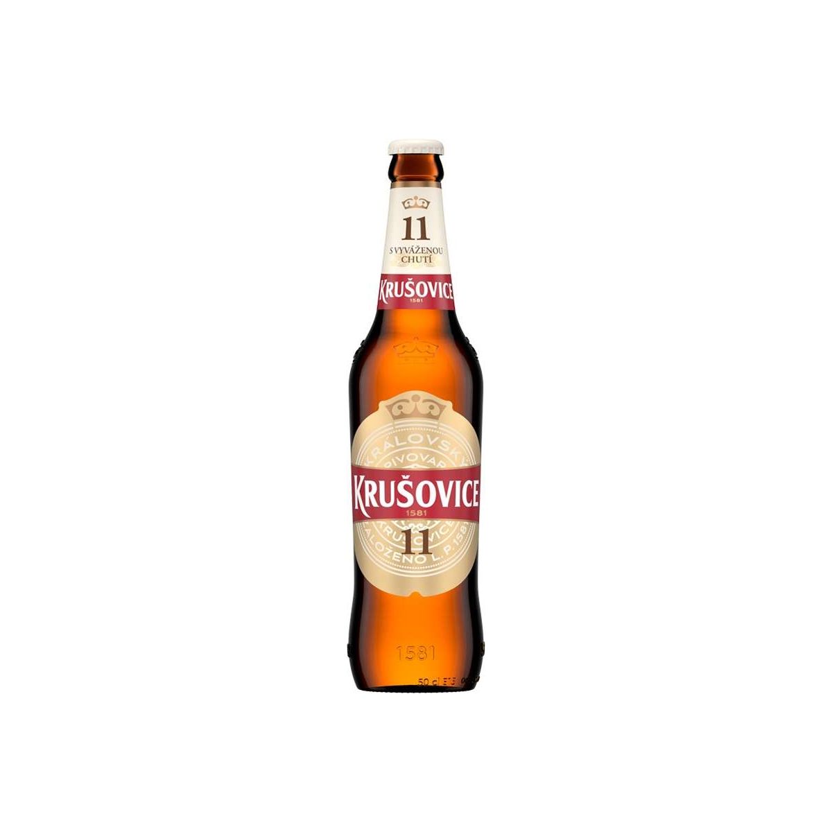 Krušovice 11 světlý ležák 0,5l - sklo