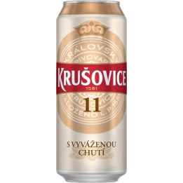 Krušovice 11 světlý ležák 0,5l - plech