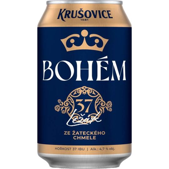 Krušovice Bohém 0,33l - plech