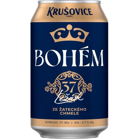 Krušovice Bohém 0,33l - plech