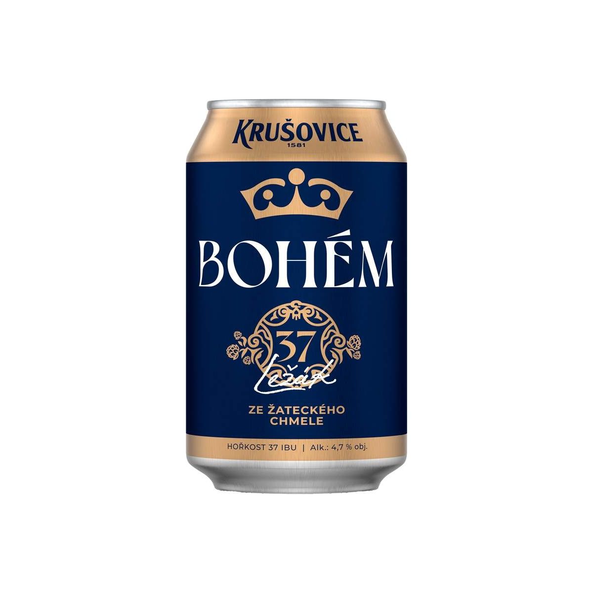 Krušovice Bohém 0,33l - plech