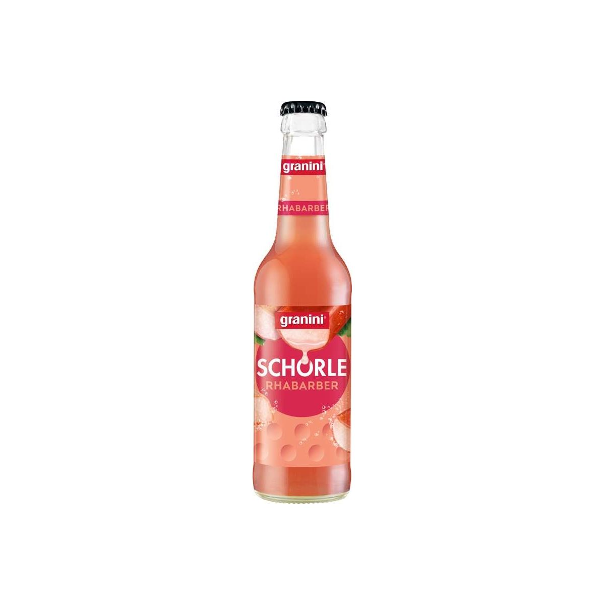 Granini Schorle Rebarbora 0,33l - sklo