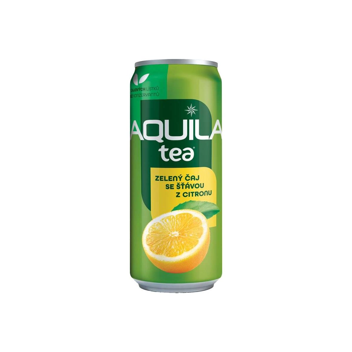 Aquila zelený čaj se šťávou z citronu 0,33l - plech