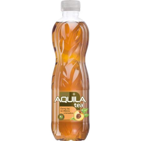 Aquila černý čaj se šťávou z broskve 0,5l - PET