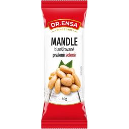 Mandle blanšírované pražené solené 60g - Dr.Ensa