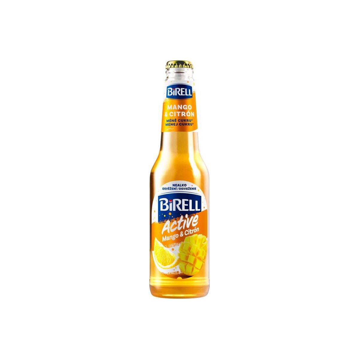 Birell Active Mango & citron 0,33l - sklo