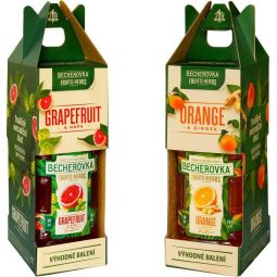 Becherovka Duopack Mix (Grapefruit & Hops + Orange & Ginger) 2x 0,5l