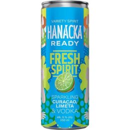 Hanácká Ready Fresh Spirit Curacao Limeta & Vodk 0,25l - plech