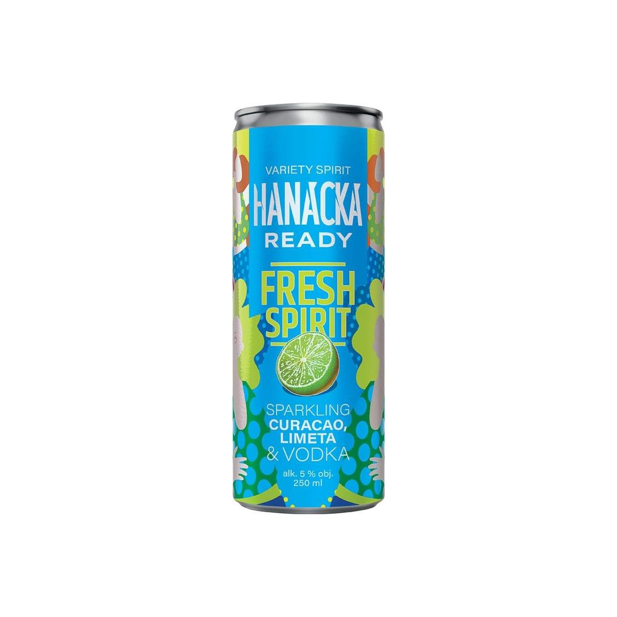 Hanácká Ready Fresh Spirit Curacao Limeta & Vodk 0,25l - plech