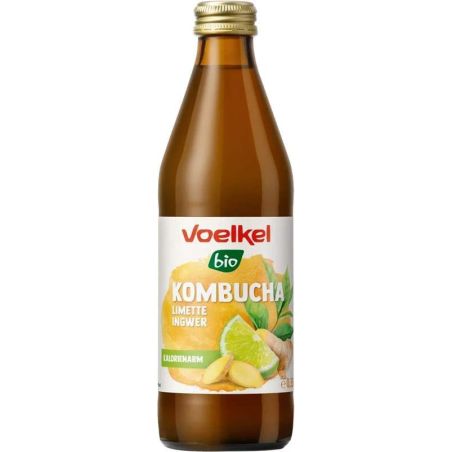 Voelkel Kombucha Limeta & Zázvor 0,33l sklo