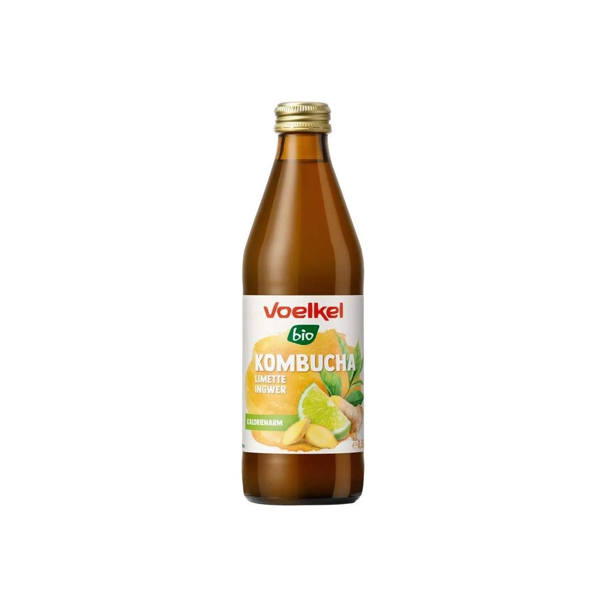 Voelkel Kombucha Limeta & Zázvor 0,33l sklo