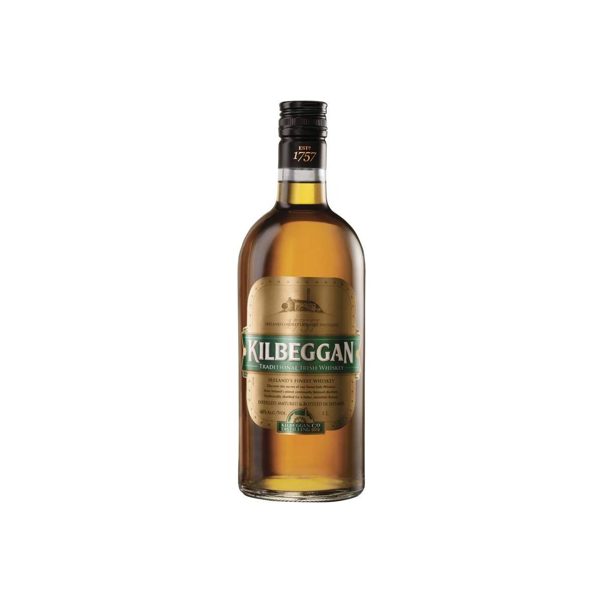Kilbeggan Traditional Irish Whiskey 1l