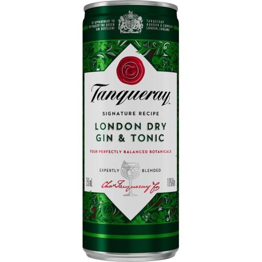 Tanqueray London Dry Gin & Tonic 0,25l - plech
