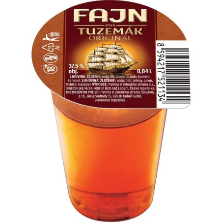 Fajn Tuzemák Original 0,04l - panák