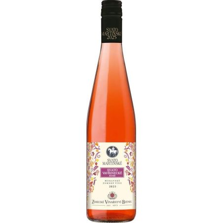 Svatomartinské Svatovavřinecké rosé 0,75l - Zámecké vinařství Bzenec