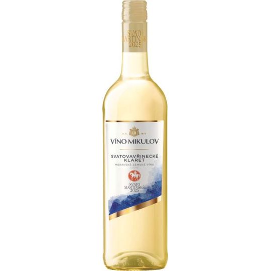 Svatomartinské Svatovavřinecké Claret 0,75l - Mikulov