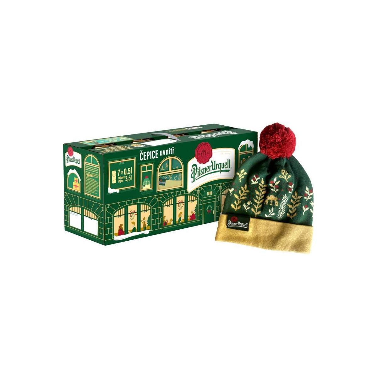 Pilsner Urquell 7x 0,5l - plech multipack +kulich