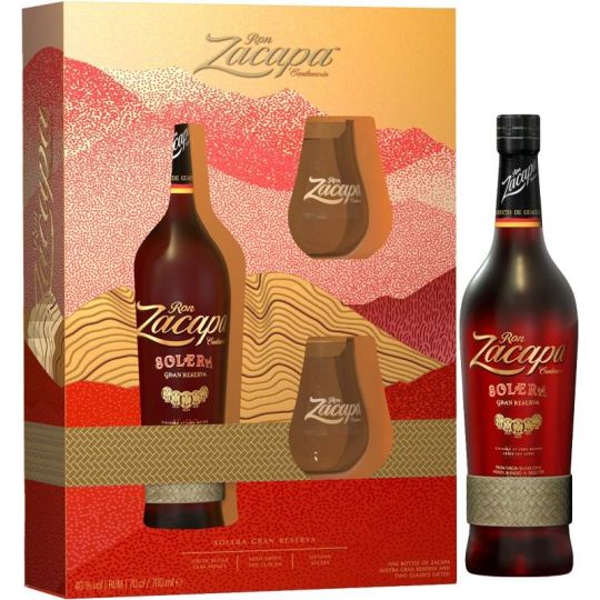 Ron Zacapa Centenario 23 Aňos 0,7l kazeta + 2x sklenička