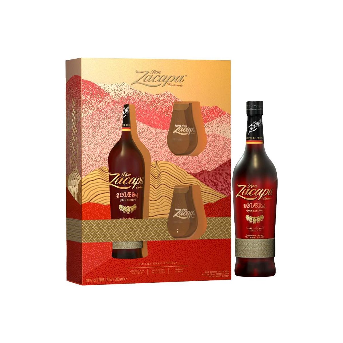 Ron Zacapa Centenario 23 Aňos 0,7l kazeta + 2x sklenička