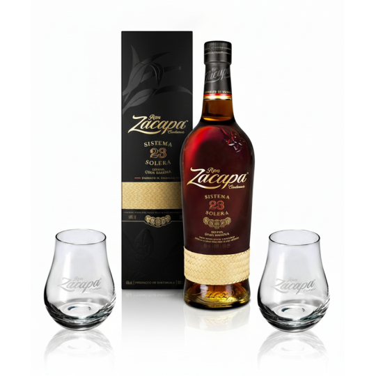 Ron Zacapa Centenario 23 Aňos 0,7l + 2x sklenička
